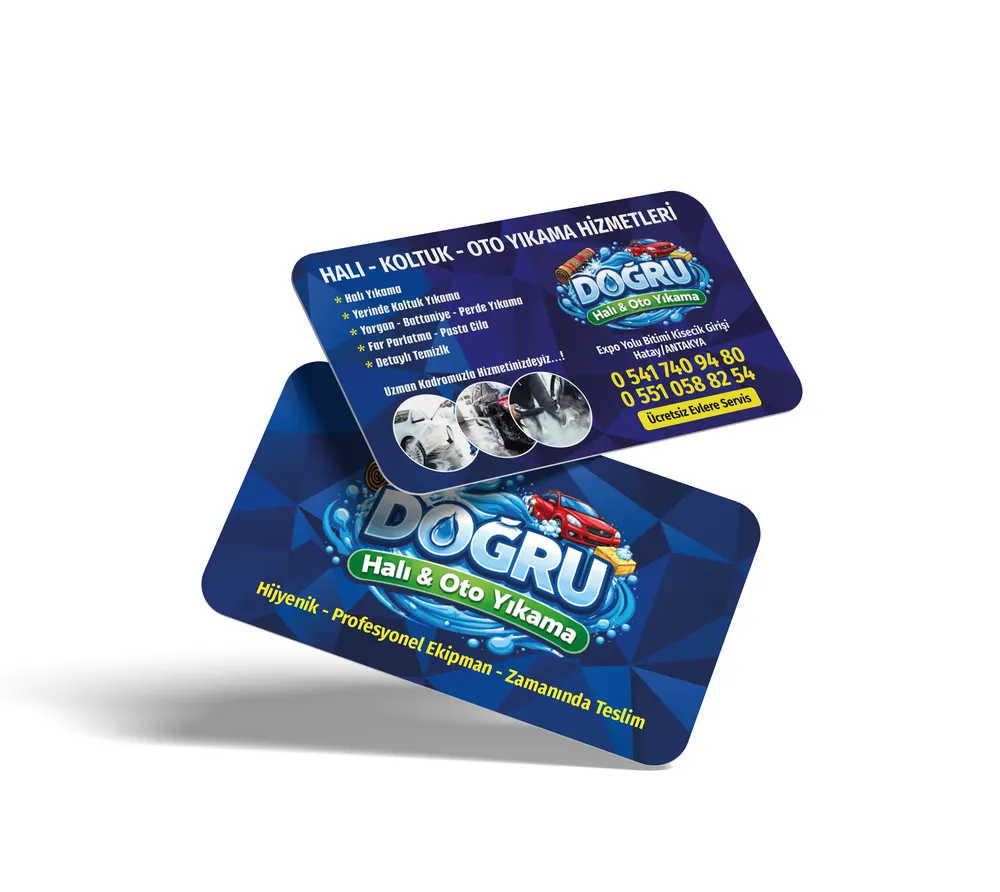 800 Gr. TANK Amerikan Bristol Özel & Oval Kesimli Kabartmalı Kartvizit (1000 Adet)