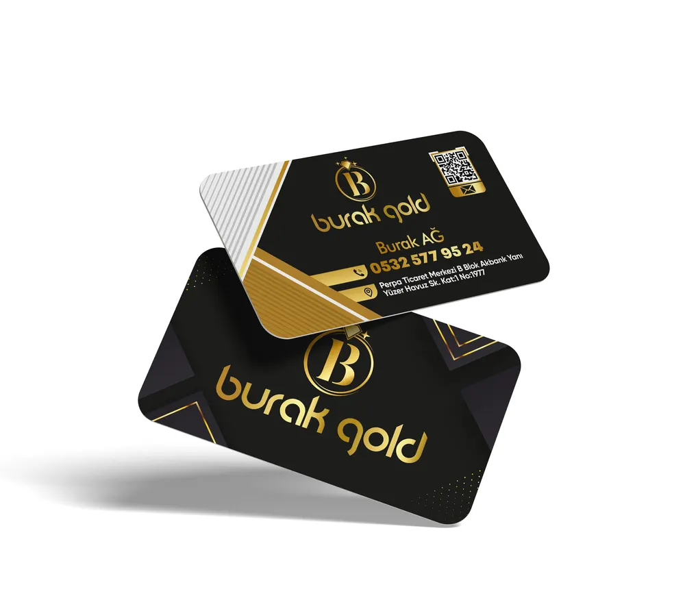 700 Gr. Sıvama Mat Selefon Kabartmalı Laklı Altın Yaldızlı Çift Yön Özel Kesim Kartvizit (1000 Adet)